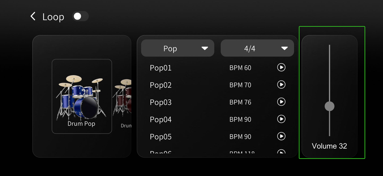 2.5 How to Adjust the Drum Loop Volume p4.png