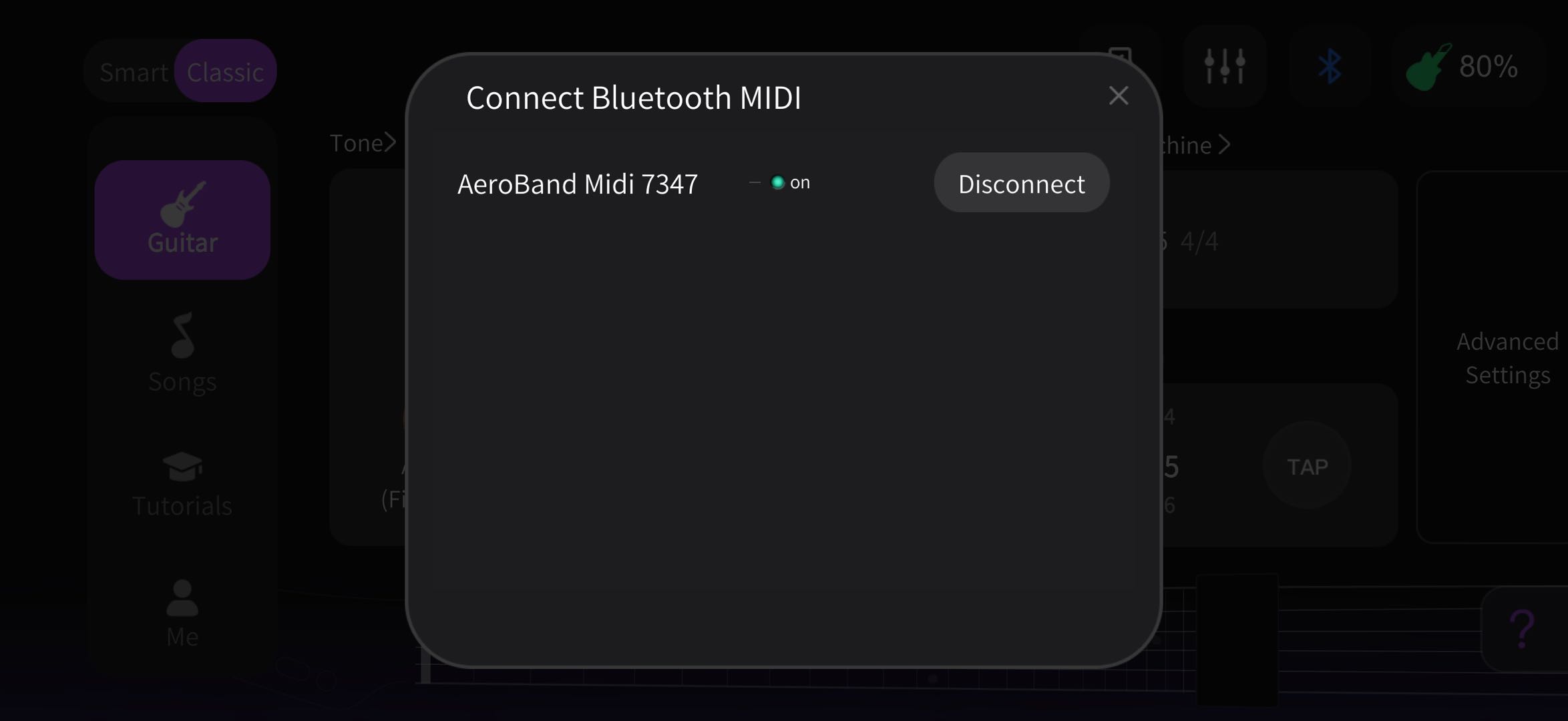 Open the app and connect your guitar..jpeg