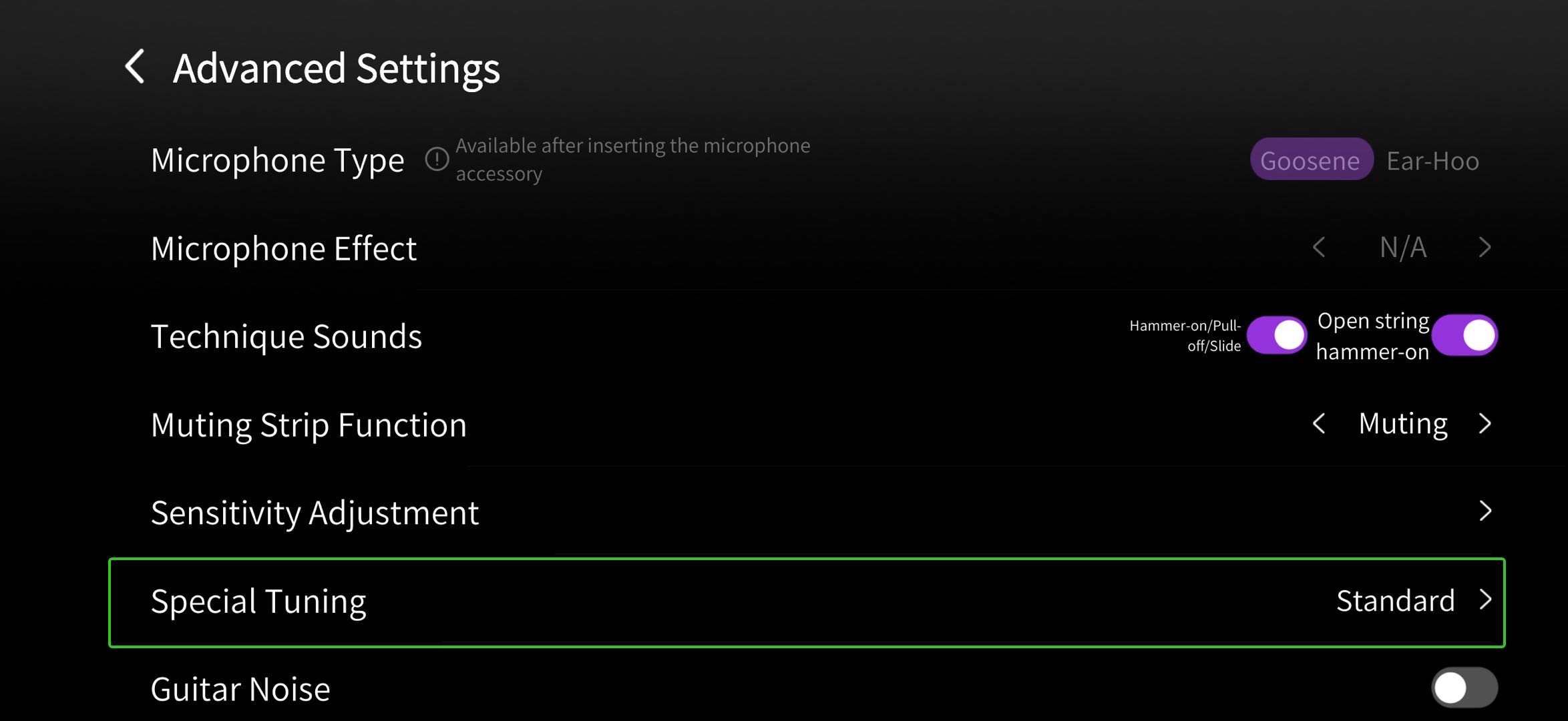 Go to "Setting" and select "Special Tuning".  2.jpeg