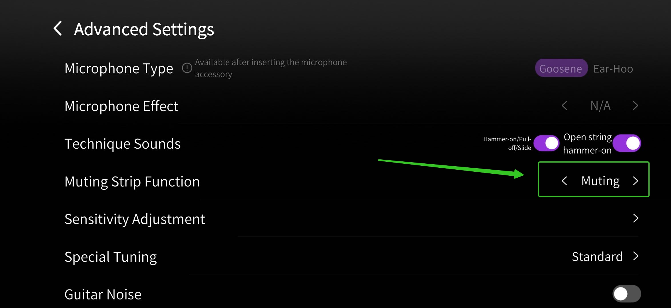 1. Selecting "Mute Bar" .jpeg